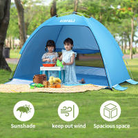 Carpa Infantil Azul De Playa KENPUAZ Plegable Fácil Y Rápido Para Camping Y Exterior Material Poliéster Impermeable Para Niños De 3 a 12 Años - details 1