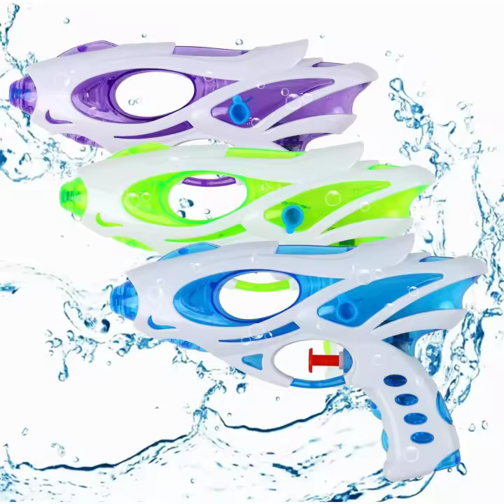 Pistola de Agua, paquete de 3 Pistolas de Agua para niños, Pistolas pequeños para Exterior, Playa, Jardín, piscina, baño, Fiesta, Lucha en el agua - 1