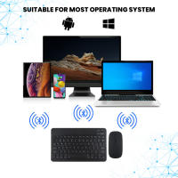 Teclado Bluetooth, teclado inalámbrico ligero y portátil para iOS, iPhone, iPad, Samsung, Lenovo, Huawei, Android, Windows, compatible con todos los dispositivos Bluetooth. - details 2