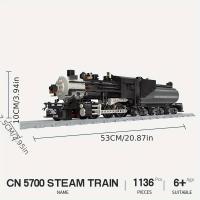 Bloques De Construcción Creativos De Tren De Vapor Serie Para Niños Modelo DIY Ideal Para Regalo Navideño De Ciudad - details 13