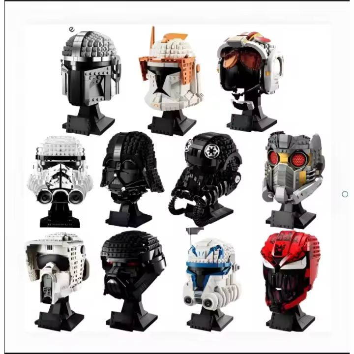 Bloques De Construcción Space Wars Figura Stormtrooper Vader Piloto De Tie Fighter Casco Serie Colección Juguete De Bloques De Construcción - 1