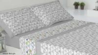 JIMENÉZ HOME®️ - Juego de Sábanas de Verano Microfibra 3 Piezas - Bera Rosa/Gris - Mommat - details 1