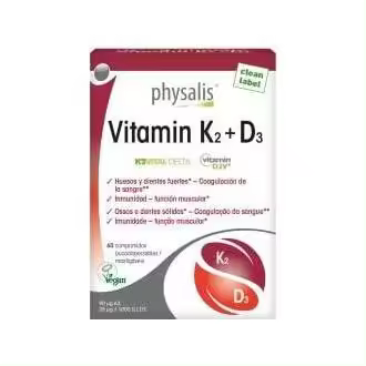 Physalis Vitamin K2 + D3 Bio Vegan 60Comp - 1