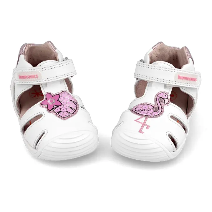 Sandalias marca Biomecanics modelo 202123 para niña en color blanco - 1