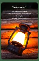 Lámpara Portátil LED Recargable USB Retro Solar Para Camping Impermeable Con Luz De Emergencia Para Exterior Y Tienda De Camping - details 1