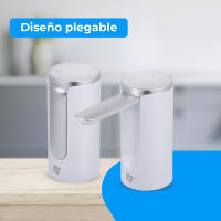 NK Dispensador de Agua con Pantalla LED - 4 Volúmenes de Dispensación 200/600/800ml/continuo, 1200mAh, Control Táctil, Garrafas y Botellas 1.5L, 5.7L, 10L, 11.3L, 15L, 18.9L - Color Blanco - details 2