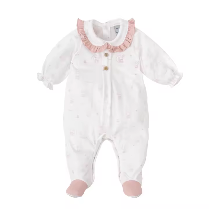 Pijama enterizo finito de algodon babidu encanto rosa - 1