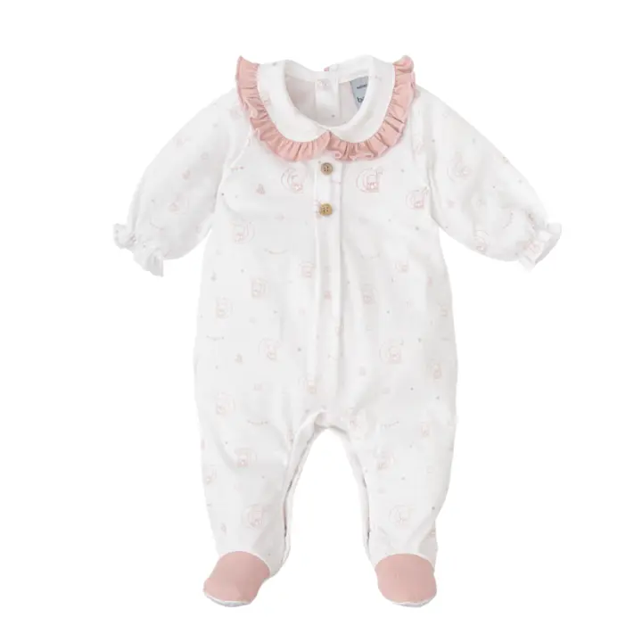 Pijama enterizo finito de algodon babidu encanto rosa - 1