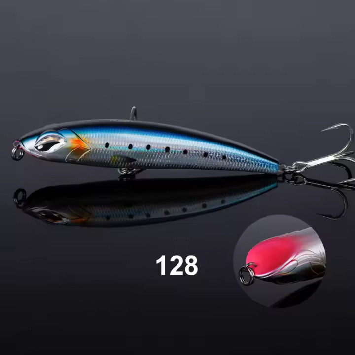 Señuelo De Pesca Noeby Stickbait Sumergible Para Atún En Agua Salada Tipo Señuelo De Lápiz Tamaño 115mm 150mm 185mm Peso 60.5g 62g 126.5g - 1