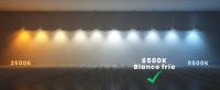 Pack 12 Bombillas LED GU10 de 9W Luz Blanco Frío 6500K, 850 Lúmenes (equivalente a 80W), Bombillas de bajo consumo, Ángulo de haz de 120°, CRI 80, sin parpadeos, para hogar, oficina, tienda, baño. - details 1