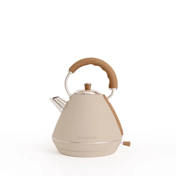 Create - Hervidor Eléctrico Retro de Agua 1.7L Libre de BPA y Anti-Cal - KETTLE RETRO - 1