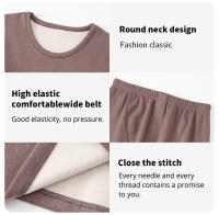 Conjunto De 2 Piezas Para Hombre Traje Caliente De Manga Larga Para Otoño E Invierno Pantalones Con Cintura Elástica Y Camiseta Deportiva Casual Joker - details 6