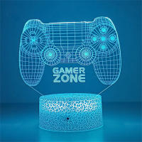 Lámpara De Noche GAMER 3D LED RGB Para Decoración De Habitación Y Gaming Iluminación Personalizada Para Niños Luz De Mesa Para Dormitorio - details 0
