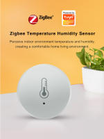 Sensor De Temperatura Y Humedad Zigbee Tuya Control Por Voz Compatible Con Alexa Google Assistant Monitoreo En Tiempo Real Para El Hogar Inteligente - details 0