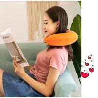 Almohada De Viaje Para Niños Y Adultos Con Diseño De Dibujos Animados U-Cuadrado Suave De Peluche Corto Portátil Para Siestas Al Aire Libre Y Avión Almohada De Cuello Con Funda De Algodón Poliéster - details 2