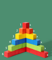 Bloques De Construcción De Madera Coloridas Para Niños Cubos De Madera Para Aprender Formas Y Colores Juguete De Pilastra Para Bebés Y Niños - details 3