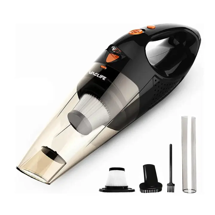 VacLife - Aspiradora de mano inalámbrica, mini aspiradora portátil recargable, potente aspiradora para coche con 2 filtros,  (VL189) - 1