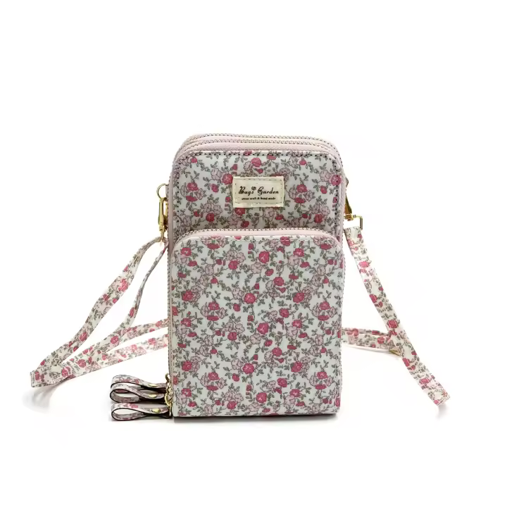 Bagsgarden Bolsa Garden Bandolera Impermeable Flores - Amplio Espacio de Almacenamiento - 1