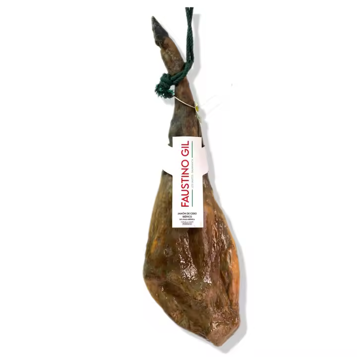 JAMON IBÉRICO DE CEBO 50% RAZA IBÉRICA - Peso 7.5Kg - 8.0Kg - Elaboración tradicional - Ibéricos Faustino Gil Pérez - - 1