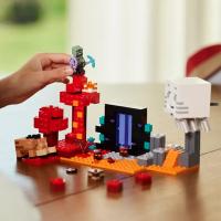MC My DIY World Bloques De Construcción El Portal Del Nether Ambush Bosque Crimson Delta De Basalto Juguete De Artesanía Para Niños Regalo De Vacaciones - details 3