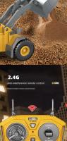 Bulldozer RC, juguete de construcción con control remoto de 9 canales, escala 1:20, totalmente funcional, con luces y efectos de sonido, ideal como regalo de cumpleaños para niños. - details 8
