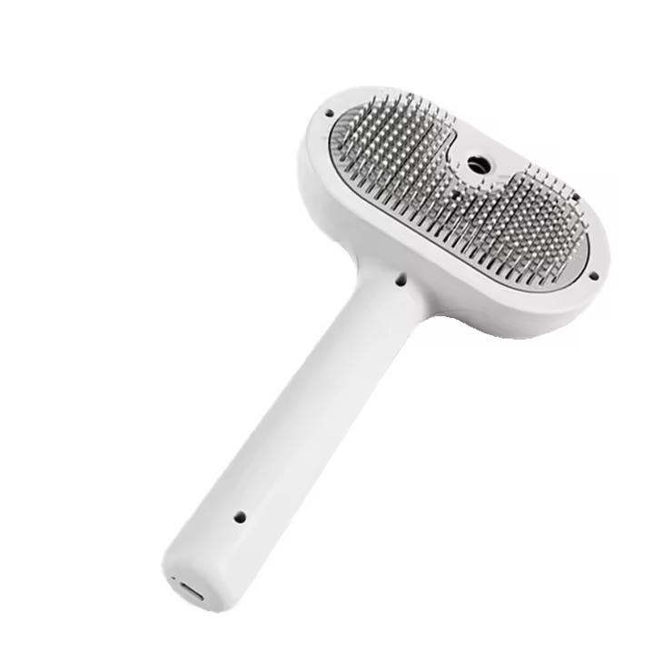 Cepillo para gatos Cepillo para Perros para Mascotas, Peine Quita Pelos para Mascotas con Depósito de agua y Spray, Limpia el Pelo de la Mascota del Cepillo con un Botón, Recargable por USB - 1