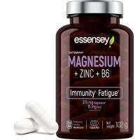 Magnesium + Zinc + Vitamin B6 – 120 cáps. veganas Essensey | apoya energía, nervios y recuperación - details 1