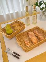 Bolsa De Almacenamiento Creativa Hecha a Mano En Rotura De Algodón Con Asa De Madera Tenedor Para Panadería Y Frutas - details 4