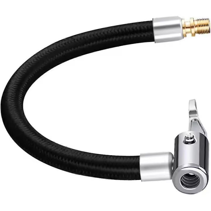 Manguera de inflado de 20 cm para coche, tubo de extensión para bomba de aire, manguera compresora para inflar neumáticos de coche. - 1