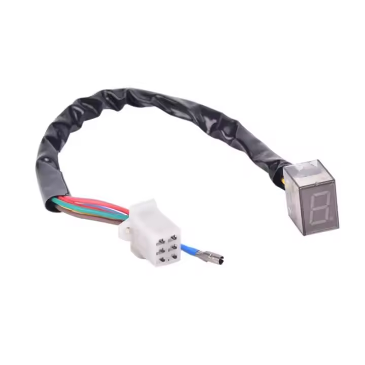 Indicador Digital LED Universal Para Motocicleta Con 5 Velocidades Sensor De Palanca De Cambio Instrumento De Plástico Y Metal - 1