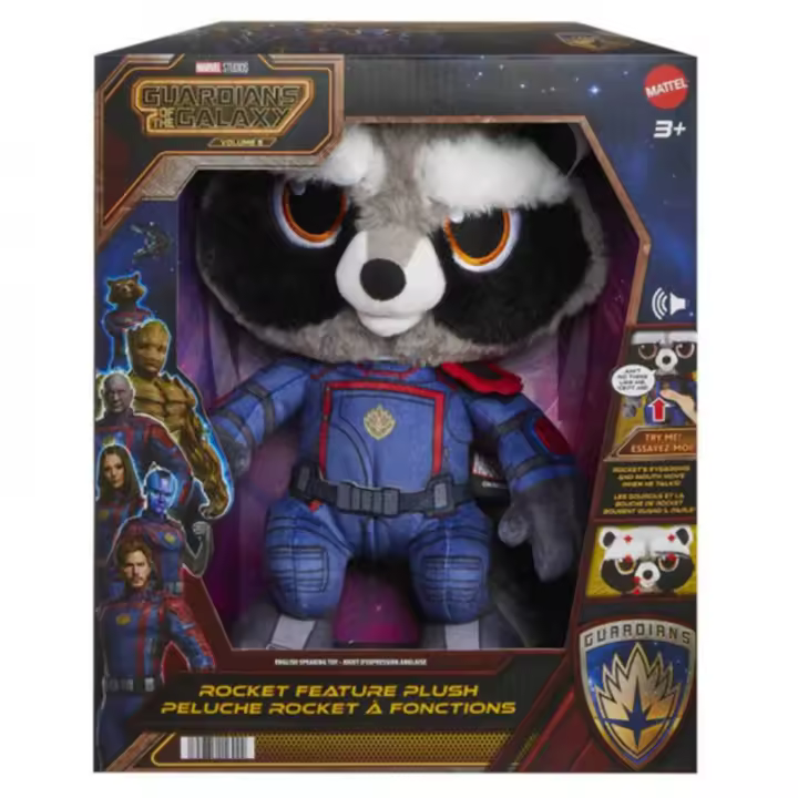 Peluche mattel marvel guardianes de la galaxia rocket - 1