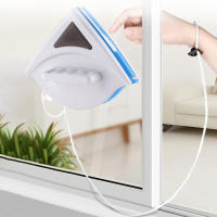 Cepillo De Limpieza Para Ventanas De Vidrio Magnético Doble Cara Herramienta De Limpieza Triangular Para Superficies De Vidrio - details 1