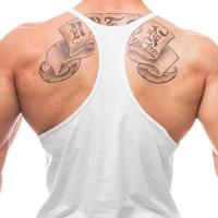 Camiseta Deportiva Sin Mangas Para Hombre Fitness Musculación Verano Algodón Transpirable Estilo Y-Back Camisetas De Entrenamiento - details 10