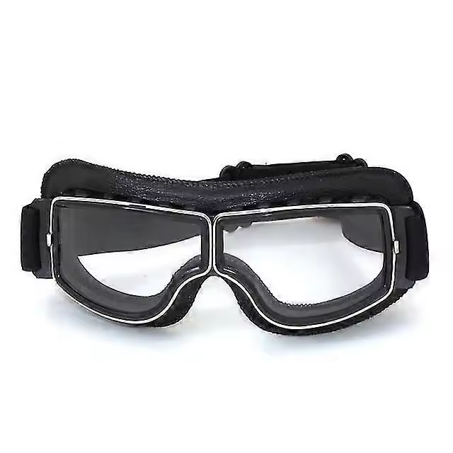 Leather Goggles Vintage Motorcycle Goggles Vintage Motorcycle Goggles Retro Jet Helmet Glasses - 1