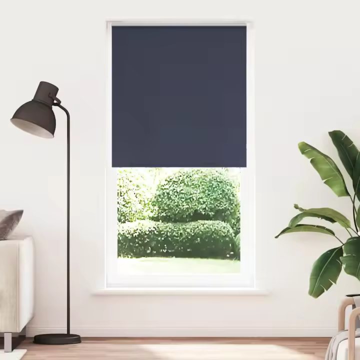 Estor Enrollable Opaco marino 95x210 cm Tela Ancho 95x130 cm - 1