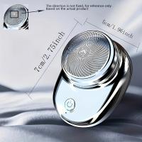 Afeitadora Eléctrica Portátil Para Viajes Mini Carga Inalámbrica Desmontable Afeitadora De Barba Y Cabello Para El Rostro Material De Hoja De Acero Inoxidable - details 5