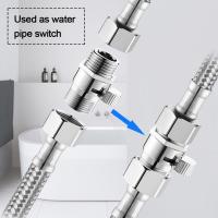 Válvula De Diverter Para Ducha De Cobre Sólido Con Desbordamiento Para Roce De Bidé O Cabezal De Ducha Accesorio De Agua De Baño - details 3