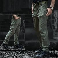 Pantalones Tácticos IX7 Para Hombre Algodón Elástico Militar Primavera Otoño Casual Trabajo Senderismo Entrenamiento - details 6