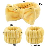 3Pcs Alfombrilla De Cabello Y Muñeca Para Baño Microfibra Toalla De Maquillaje Absorbente Scrunchies Bandas De Cabello Y Muñeca Para Spa - details 5