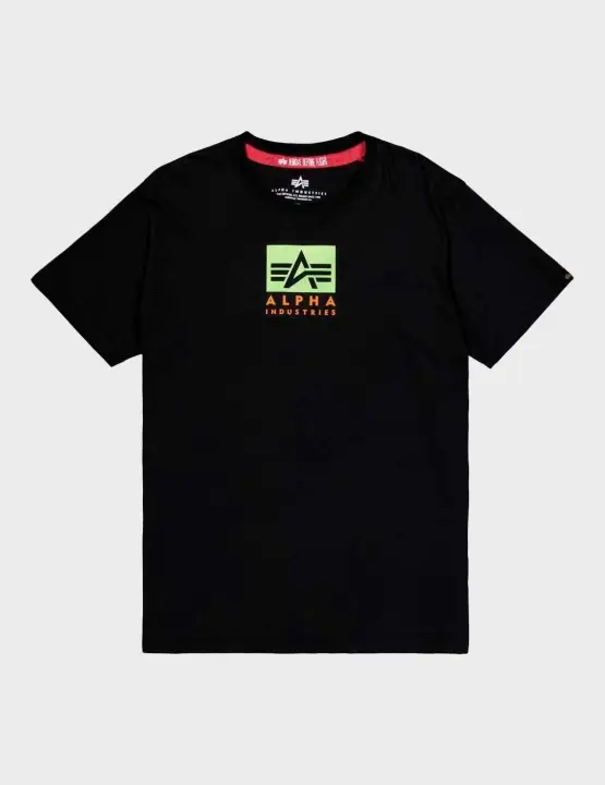 Alpha Santin Logo T camiseta negra para hombre - 1