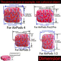 Funda Protectora Para AirPods Con Flores Coloridas Compatible Con Modelos 4 3 2 1 Pro2 pro Funda Suave De TPU Para Auriculares - details 0