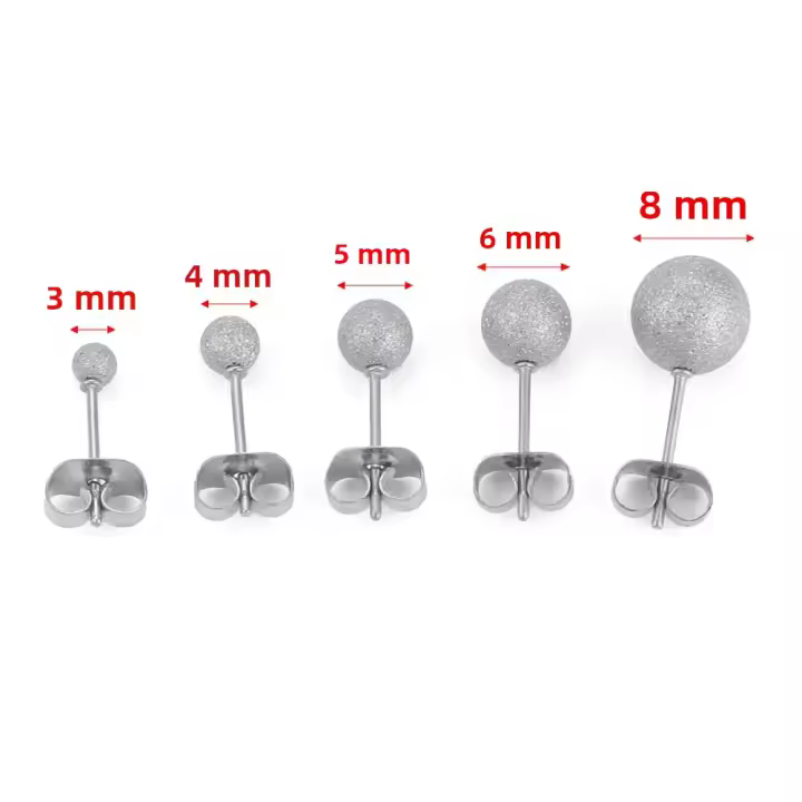 20pcs Pendientes De Estudio Con Borde Mate PVD Plateado Dorado Con Anillo Y Aves De Fuego Para Hacer Joyas DIY - 1
