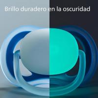 Philips Avent Ultra Air Soother: 2 chupetes ligeros y transpirables que brillan en la oscuridad para bebés de 0 a 6 meses sin BPA y con funda de transporte esterilizadora (modelo SCF376/19) - details 1