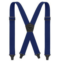 Suspenders Para Hombres De Gran Tamaño Y Pesada Resistencia Con X-Back 4 Clips Plásticos Fuertes Ajustables Elásticos Para Traje De Trabajo 3.8cm/1.5 Pulgadas - details 8