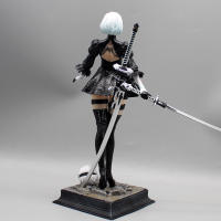 Figura De Juego Nier Automata 2B 27.5cm Cuatro Estilos Estatua De Mecha Lifeform Decoración De Escritorio Regalo De Juguetes Para Coleccionistas - details 12