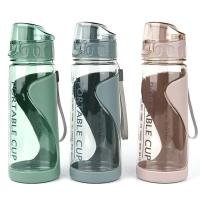 Botella Deportiva De Agua Portátil 500ml Transparente Antigrasa Para Gimnasio Y Viajes Material Plástico Reutilizable - details 0