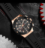 Reloj Deportivo Multifuncional CURREN Moda Con Correa De Silicona Y Dial Luminoso Manos Luminosas Cronógrafo De Cuarzo Diseño Creativo Resistente Al Agua - details 15