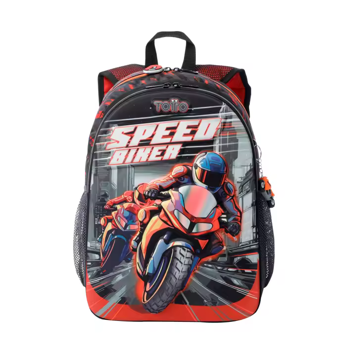 Totto Mochila escolar  Speed B -Dimensiones:29 x 40.5 x 14 cm-Material: poliester - 1
