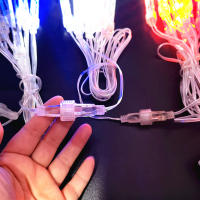 Luces De Invierno LED Para Exteriores Estallido De Meteoros Con Caída De Hielo Decoración Navideña Luz Cascada De Copos De Nieve Para El Hogar - details 4