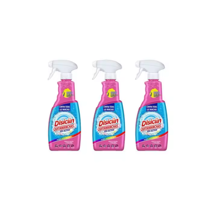 Pack 3 Disiclin Oxi Active Spray - Quitamanchas Multiusos con Oxígeno Activo  Potente Contra Manchas Difíciles  Limpieza Profunda y Frescura Duradera - 1
